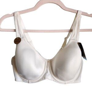Wacoal Bra Women's 38C Ivory Cream Basic Beauty Underwired Moulding Back Close